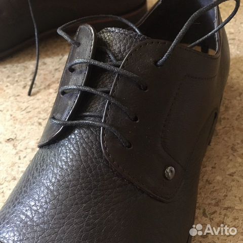 П/ботинки мужские кожаные