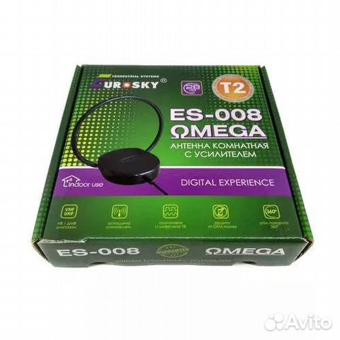 Комнатная антенна с усилителем Eurosky Omega