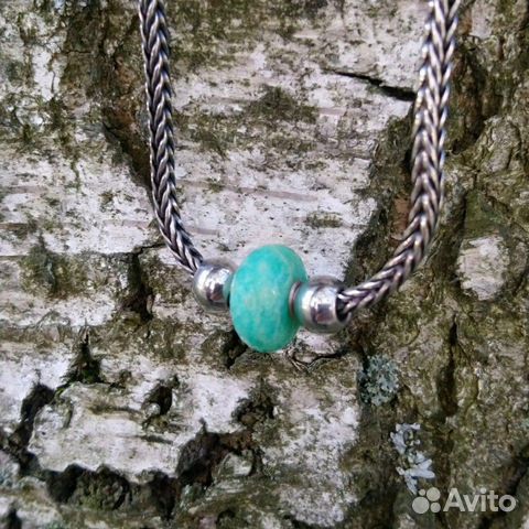 Бусина из камня Амазонит Trollbeads Бусина из камня Амазонит Trollbeads