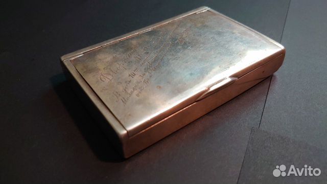 Портсигар, серебро, Российская империя Портсигар, серебро, Российская империя