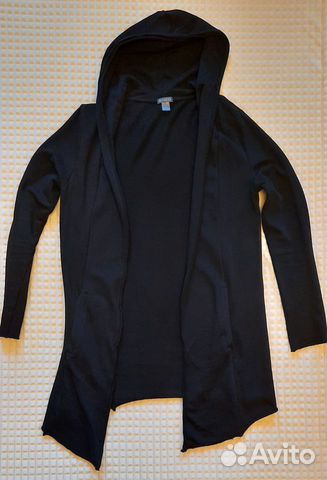 Длинный кардиган с капюшоном H&M