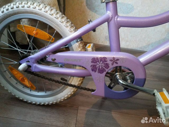 Детский велосипед для девочки giant 16