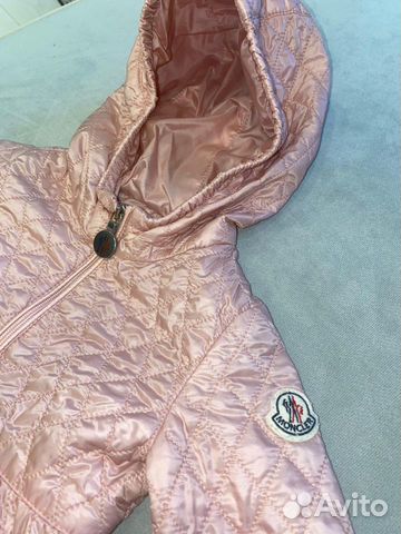 Пуховик moncler облегченный 6-9мес