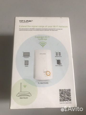 Новый Wi-Fi усилитель сигнала (репитер) TP-link TL Новый Wi-Fi усилитель сигнала (репитер) TP-link TL