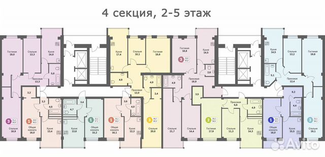 1-к квартира, 40.5 м², 5/13 эт.