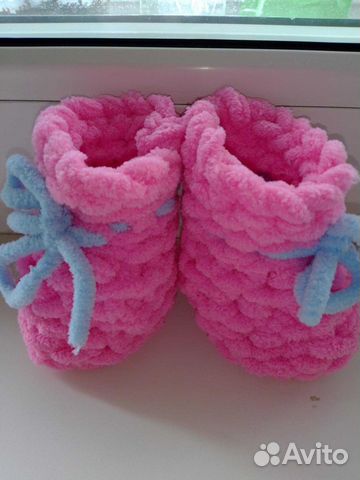 Пинетки детские ручная работа из гипоаллегенной пр