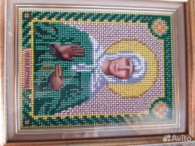 Икона вышитая бисером