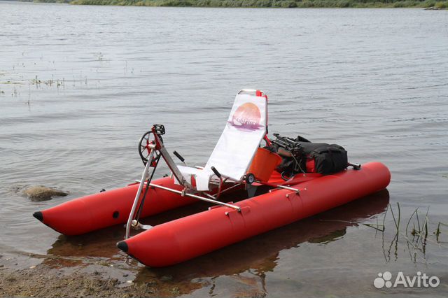 Катамаран складной с педалями для сплава