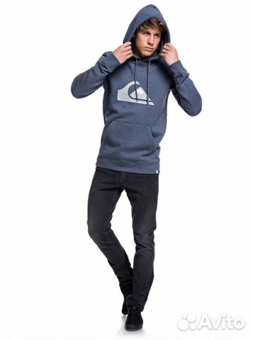 quiksilver big logo hoodie