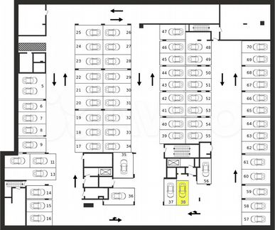 Машиноместо, 15 м²