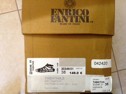 Новые итальянские босоножки Enrico Fantini