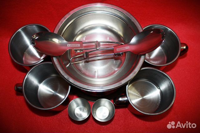 Походный столовый набор из нержавеющей стали