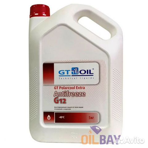 Антифриз GT OIL GT polarcool extra G12 5Л