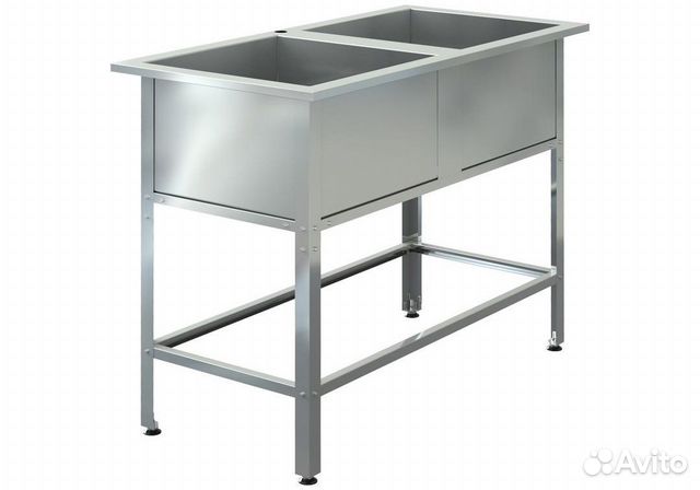 Мойка моечная двухсекционная(нержавейка)