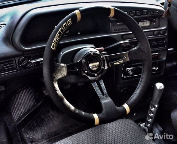 Руль momo дрифтинг вынос кожа