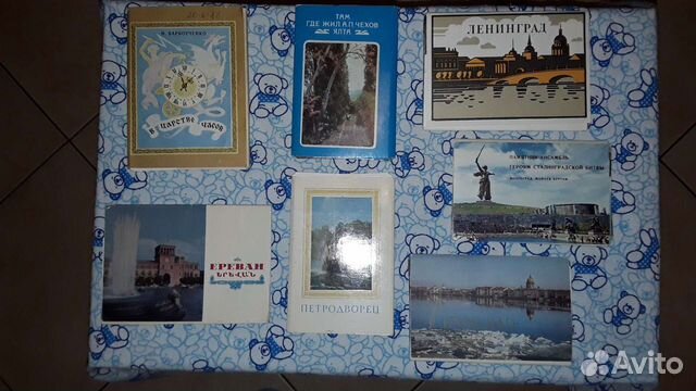 Открытки наборами 1968,71,73,78 г.г