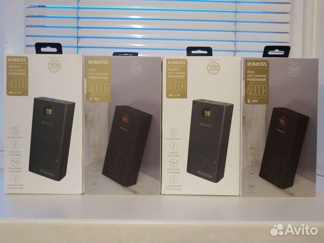 Romoss zews 40000 mAh 22,5 W (новые)
