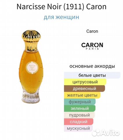 Парфюмерия Caron, Lanvin, Rochas распив