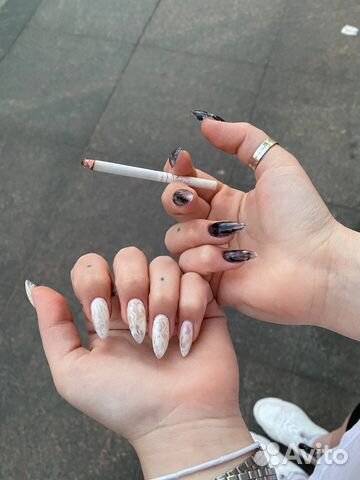 Маникюр / Наращивание / Сложный дизайн