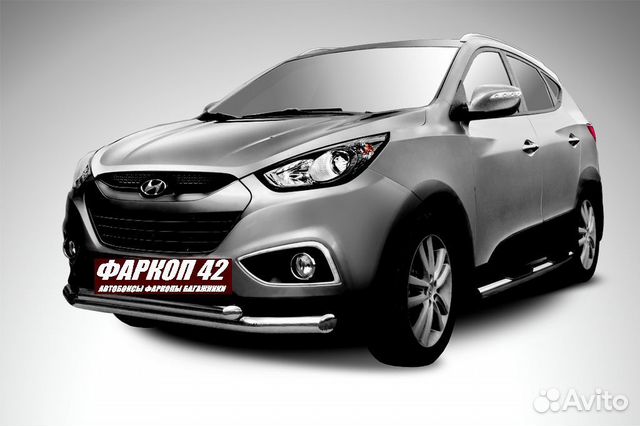Защита переднего бампера Hyundai IX-35