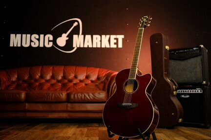 Электроакустическая Гитара Yamaha + Аксессуары