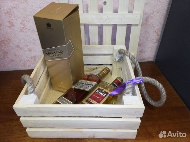 Ящик деревянный подарочный / интерьерный