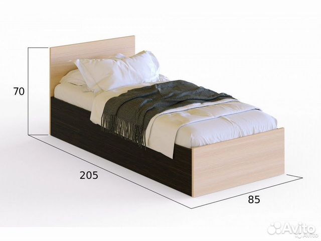 Кровать с матрасом 80х200 Венера