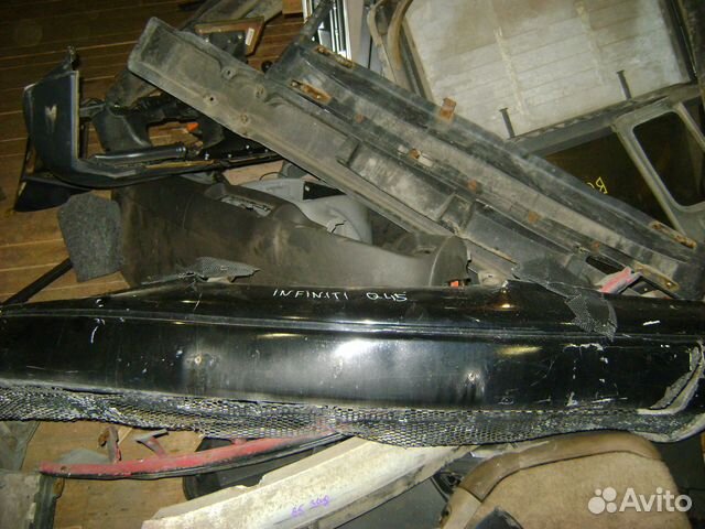 Бампер передний Infiniti Q45 цвет черный