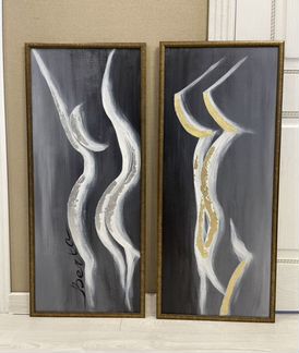 Две дизайнерские картины. Уже в рамах