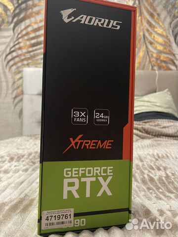 Видеокарта RTX 3090 aorus xtreme 24G