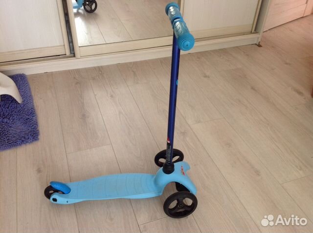 Самокат mini micro голубой