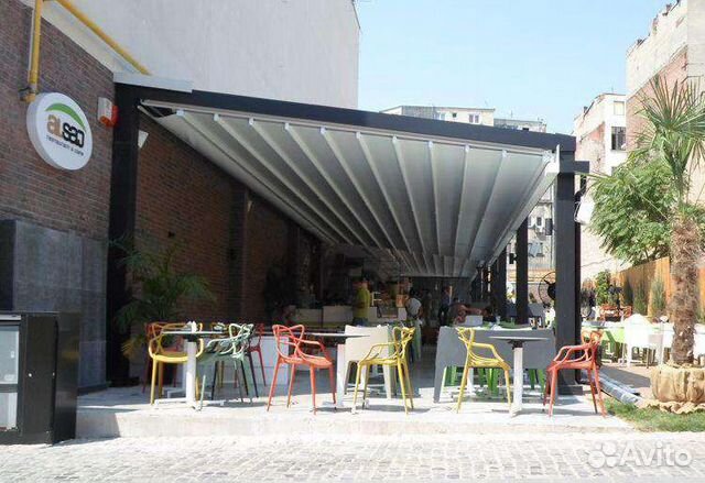 Пергола тентовая, металлическая