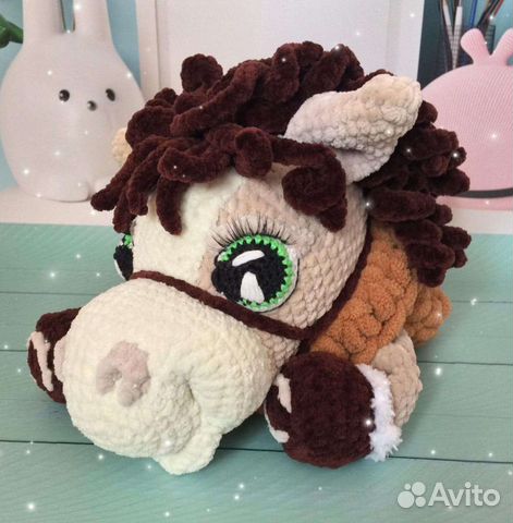 Вязаные плюшевые игрушки Пижамница лошадь, тигр