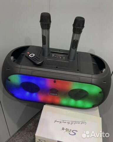 Блютуз колонка с двумя микрофонами Partybox