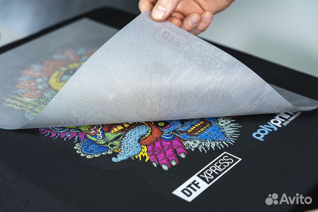 DTF печать на ткани дтф печать на одежде футболках