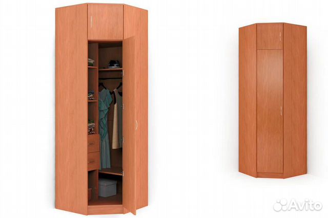 Одностворчатый шкаф для одежды размеры