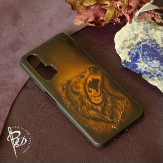 Чехол телефона iPhone 11, 12, 13. Кожа. Handmade