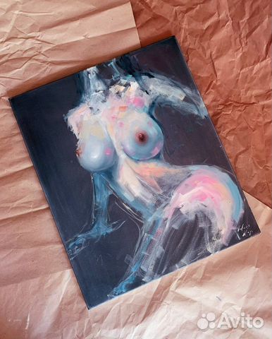 Картина маслом ню 50*60 см