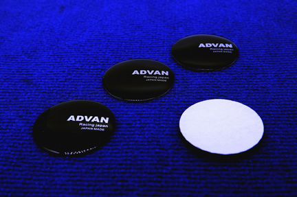 Комплект 3D наклеек диска Advan 44.50.56 65 мм чер