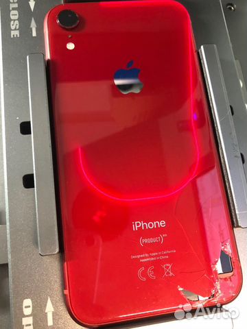 Замена (переклейка) заднего стекла iPhone лазером