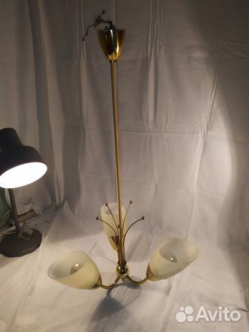 Люстра СССР-гдр начало 60-х тс паспортом 80 см