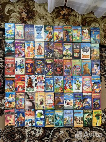 Видеокассеты мультфильмы, с фильмами