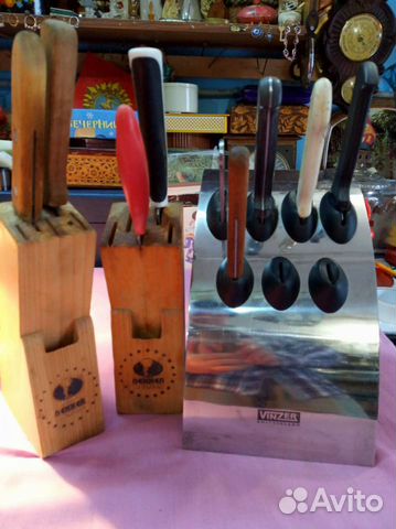 Хоз утварь Подставки под ножи утятница