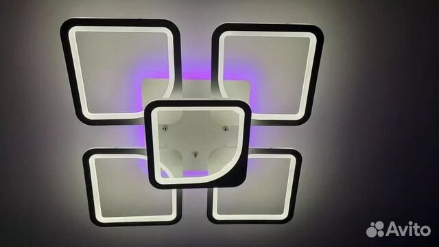 Люстра потолочная светодиодная с пультом