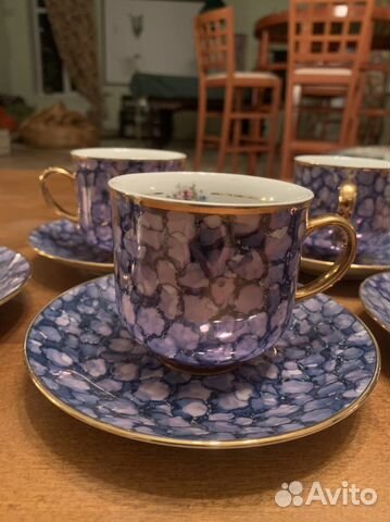 Чайные чашки с блюдцами. Чехия