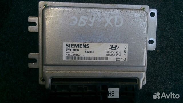 Блок эбу 5WY1403C Hyundai элантра хд / Elantra XD