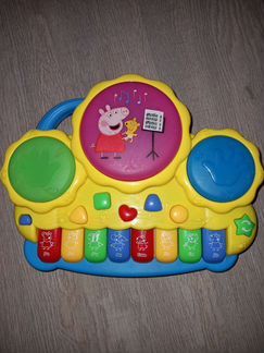 Пианино Свинка Пеппа Pig с барабанами