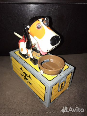 Собака копилка механическая