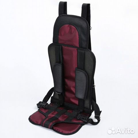 Бескаркасное автокресло, бордо