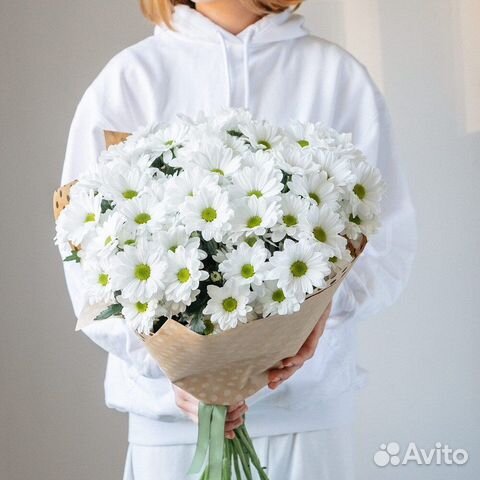 Букет из Кустовых Хризантем. Цветы с Доставкой